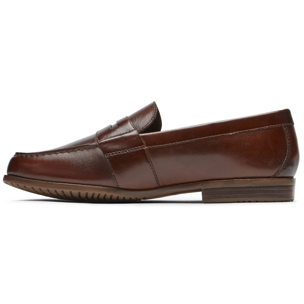 Rockport Singapore Mens Loafers - Classic Lite 2 Penny Brown - AP2759130